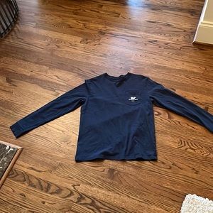 Vineyard vines longsleeve whale T-shirt navy blue
